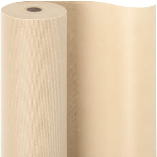 Tischdeckenrolle,Helles apricot,1 × 25m,1 Rolle Tischdecke,Einweg Vlies Stoffähnlich,ideal für Jede Party,Hochzeit,Geburtstagsfeier,Gastronomie,Größe und Farbe nach Wahl von HiBeauty PRO