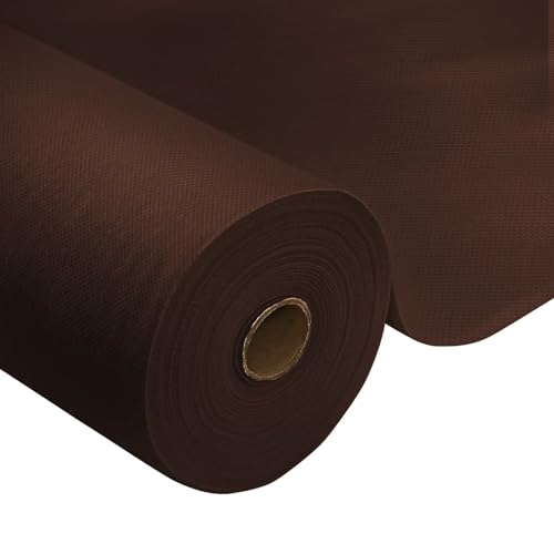 Tischdeckenrolle,Kaffee,1.18 × 25m,1 Rolle Tischdecke,Einweg Vlies Stoffähnlich,ideal für Jede Party,Hochzeit,Geburtstagsfeier,Gastronomie,Größe und Farbe nach Wahl von HiBeauty PRO