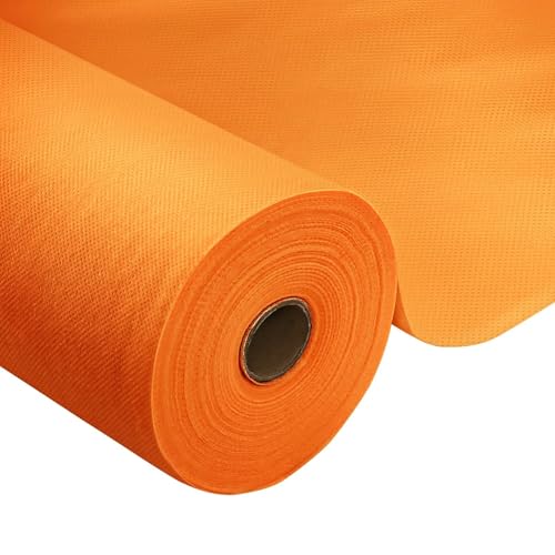 Tischdeckenrolle,Orange,1 x 25m,1 Rolle Tischdecke,Einweg Vlies Stoffähnlich,ideal für Jede Party,Hochzeit,Geburtstagsfeier,Gastronomie,Größe und Farbe nach Wahl von HiBeauty PRO