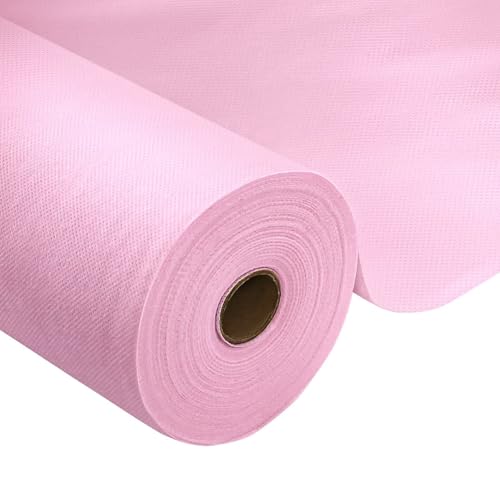 Tischdeckenrolle,Rosa,1 x 25m,1 Rolle Tischdecke,Einweg Vlies Stoffähnlich,ideal für Jede Party,Hochzeit,Geburtstagsfeier,Gastronomie,Größe und Farbe nach Wahl von HiBeauty PRO