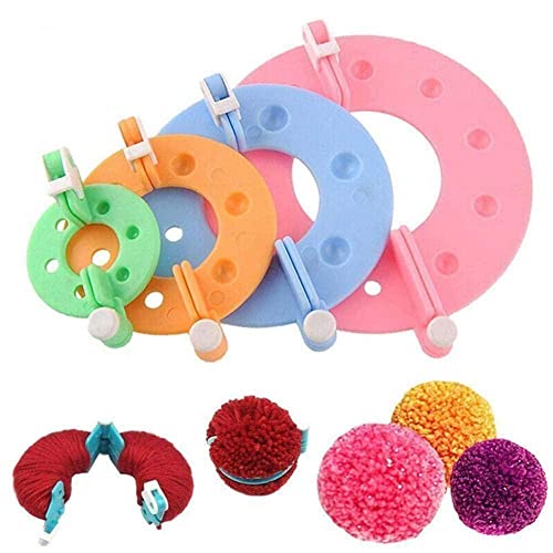 Hiessgozy 8 Pcs Fluff Ball Weber Wolle Ball Maker Strickwerkzeuge Handschuhe Pom Supplies Pom Stricken Y9n2 Pom Maker Schal Set Pom von Hiessgozy