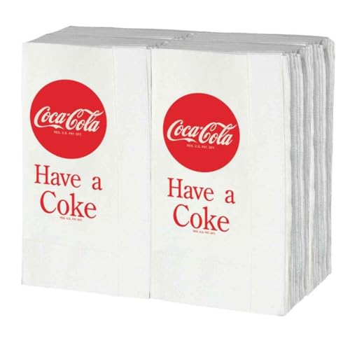 Papierservietten mit Aufschrift "Have a Coke", 100 Stück von HighPoint