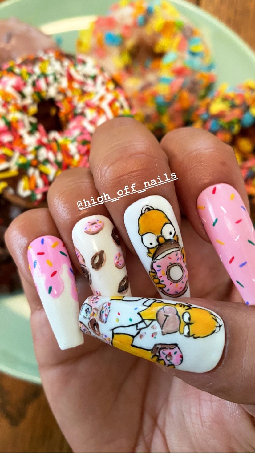 Homer Press-On Es von HighoffnailsStudio