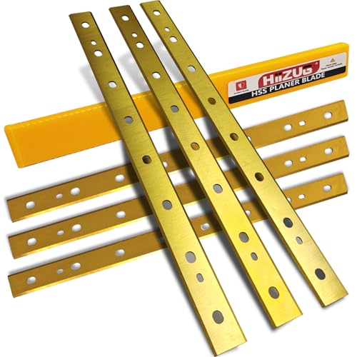 33 cm Hobelmesser TiN HSS für DeWalt DW735 DW735X Hobelhobel DW7352 Ersatzmesser, 33,8 cm x 2,2 cm x 1/16 Zoll, 6 Stück von Hiizug