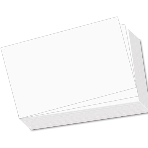 Hikrxya 50 Blatt A5 Blanko-Postkarten-Papier, 350 g/m², weißer Karton, Postkartenpapier, Karton-Set, Kunsthandwerk dicker Karton, doppelseitig erhältlich von Hikrxya