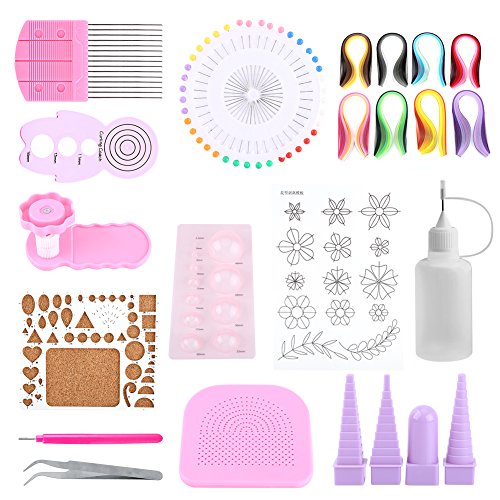 1 Satz DIY Quilling Papier Handwerk Roll Kit Schlitz Werkzeuge Streifen Pinzette für Dekoration und Intelligenz der Kinder von Hilitand