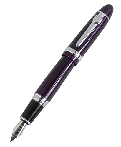 Jinhao 159 große schwere Fass mittlere Spitze Füllfederhalter mit Silber Clip - lila von Hillento