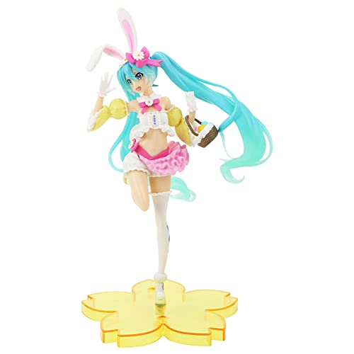 Hilloly Hatsunes Mikus Hasen Ohren 1PCS Anime Figuren Charakter Modell Statue Actionfigur Figurine 19.7 cm Japanese Cartoon Spiel Figur Spielzeug Puppe Ornamente, Desktop-Dekorationen von Hilloly