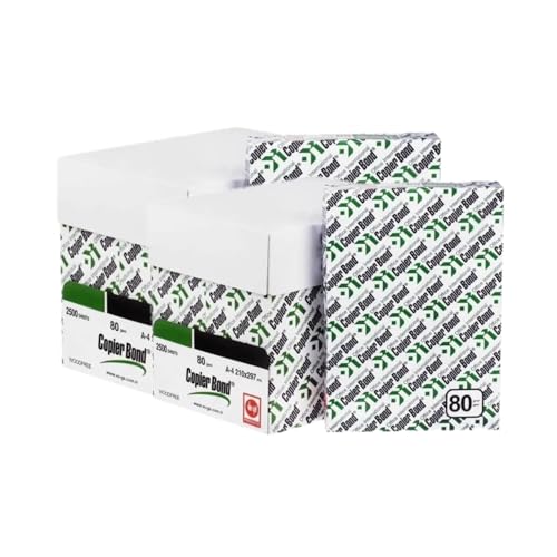 HILLTOM Druckerpapier A4 80g - Kopierpapier A4 5000 Blatt - Papier A4 Für Büro - Druckerpapier A4 5000 Blatt - Din A4 Kopierpapier 80g - A4 Druckerpapier Günstig - Druckpapier A4 80g Weiß (2 KASTEN) von Hilltom