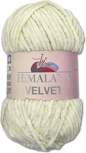 Himalaya Velvet Dolphin Wolle 40 Farben zur Auswahl Chenille Strickgarn Flauschgarn Glanz Accessoire Kleidung Decken 100 g von Himalaya Velvet