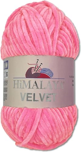 Himalaya Velvet Dolphin Wolle 40 Farben zur Auswahl Chenille Strickgarn Flauschgarn Glanz Accessoire Kleidung Decken 100 g von Himalaya Velvet