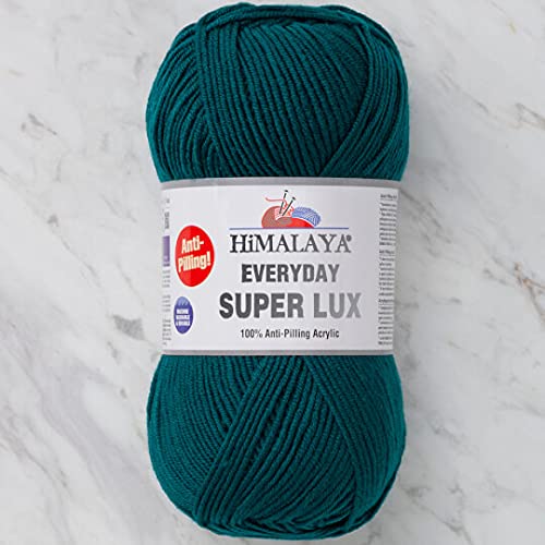 Himalaya Everyday Super Lux 100% Antipilling Acryl Kammgarn Aran Garn 1 Knäuel 100 g 250 m, Garngewicht 4 - Medium, Farbe 19 von Himalaya Yarn