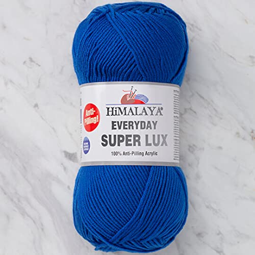 Himalaya Everyday Super Lux 100% Antipilling Acryl Kammgarn Aran Garn 1 Knäuel 100 g 250 m, Garngewicht 4 - Medium, Farbe 22 von Himalaya Yarn