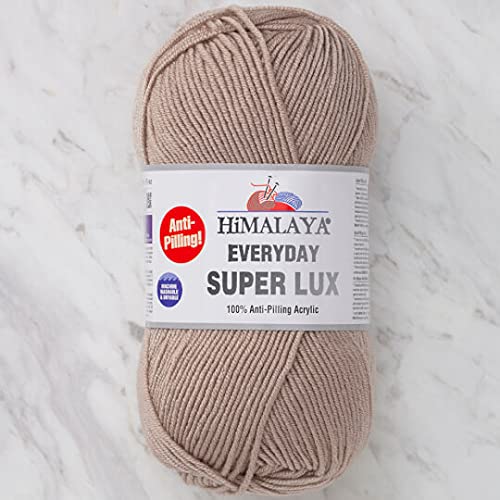 Himalaya Everyday Super Lux 100% Antipilling Acryl Kammgarn Aran Garn 1 Knäuel 100 g 250 m, Garngewicht 4 - Medium, Farbe 24 von Himalaya Yarn