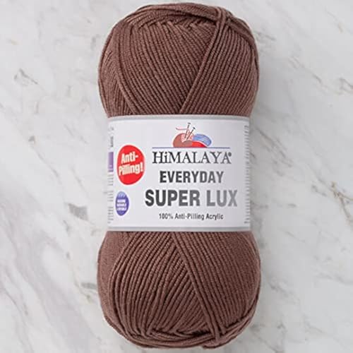 Himalaya Everyday Super Lux 100% Antipilling Acryl Kammgarn Aran Garn 1 Knäuel 100 g 250 m, Garngewicht 4 - Medium, Farbe 26 von Himalaya Yarn