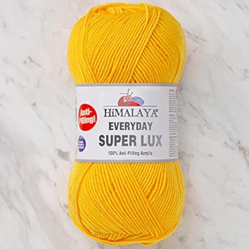 Himalaya Everyday Super Lux 100% Antipilling Acryl Kammgarn Aran Garn 1 Knäuel 100 g 250 m, Garngewicht 4 - Medium, Farbe 31 von Himalaya Yarn