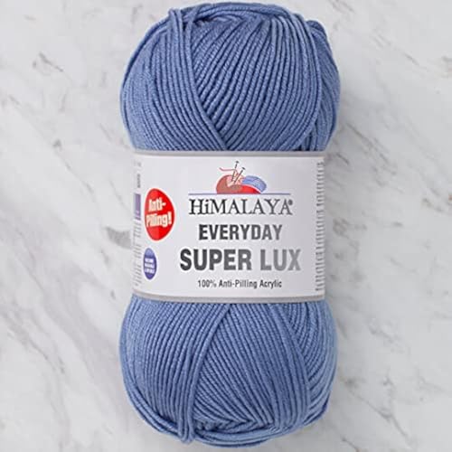 Himalaya Everyday Super Lux 100% Antipilling Acryl Kammgarn Aran Garn 1 Knäuel 100 g 250 m, Garngewicht 4 - Medium, Farbe 37 von Himalaya Yarn