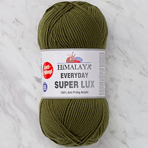 Himalaya Everyday Super Lux 100% Antipilling Acryl Kammgarn Aran Garn 1 Knäuel 100 g 250 m, Garngewicht 4 - Medium, Farbe 39 von Himalaya Yarn