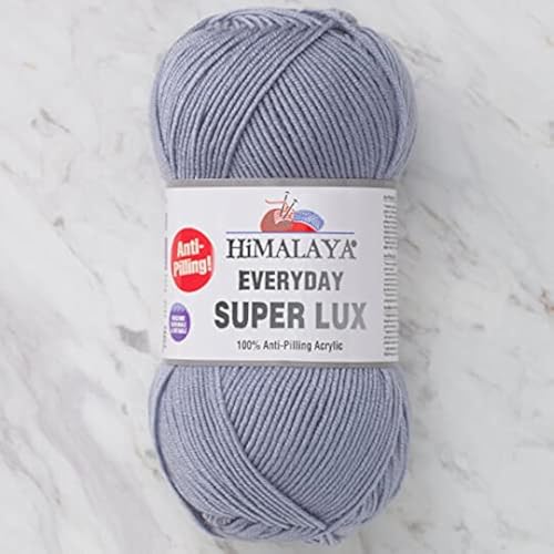 Himalaya Everyday Super Lux 100 % Antipilling Acryl Kammgarn Aran Garn 1 Knäuel 100 g 250 m, Garngewicht 4- Medium, Farbe 47 von Himalaya Yarn