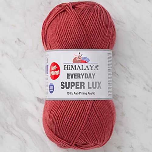 Himalaya Everyday Super Lux 100% Antipilling Acryl Kammgarn Aran Garn 1 Knäuel 100 g 250 m, Garngewicht 4 - Medium, Farbe 8 von Himalaya Yarn
