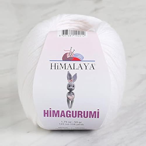 Himalaya Himagurumi Amigurumi-Garn, 50 % Baumwolle, 50 % Acryl, 1 Knäuel, 50 g, 145 m, Garngewicht 4 M, Farbe 1 von Himalaya Yarn