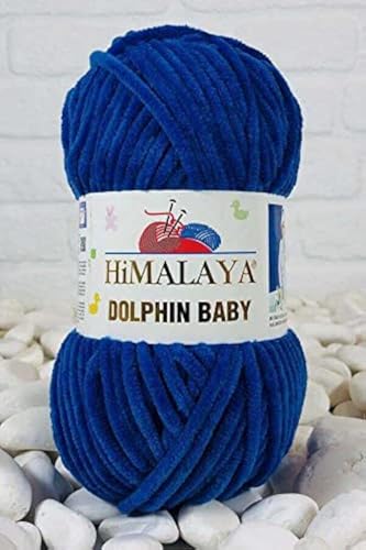 Himalaya Delphin Baby Garn, 100% MicroPolyester, 2 Knäuel, 260 Meter, 2 x 100 g, Super Bulky :6 Baby Chenille Garn (80329) von Himalaya Yarns