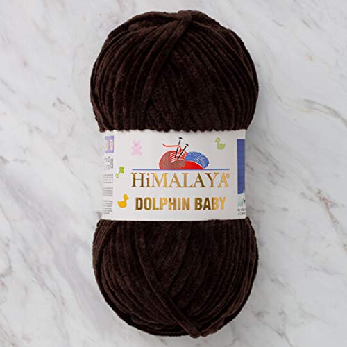 Himalaya Delphin Baby Garn, 100 % MicroPolyester, 2 Knäuel, 260 Meter, 2 x 100 g, Super Bulky :6 Baby Chenille Garn (80343) von Himalaya Yarns