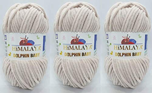 Himalaya Dolphin Baby Garn, 300 m, 3 x 100 g, Super Bulky Babydeckengarn von Himalaya Yarns