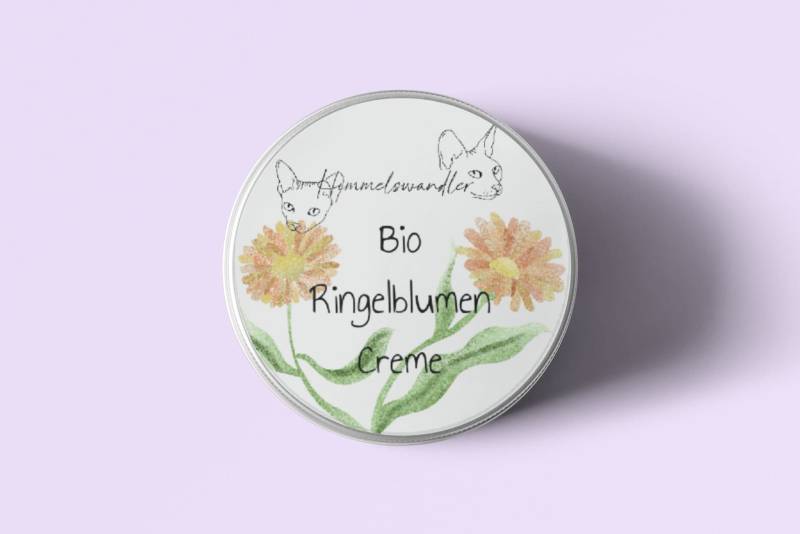 Bio Ringelblumencreme, Handgemachte Pflege von Himmelswandler