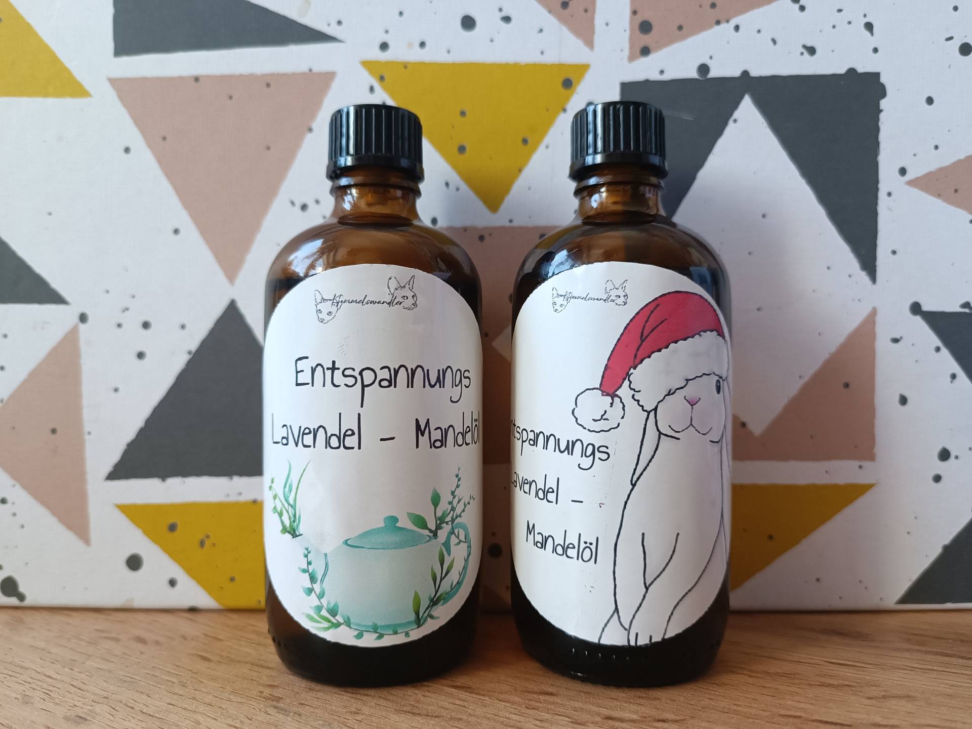 Personalisiertes Bio Lavendel-Mandel Entspannungsöl, 100Ml von Himmelswandler