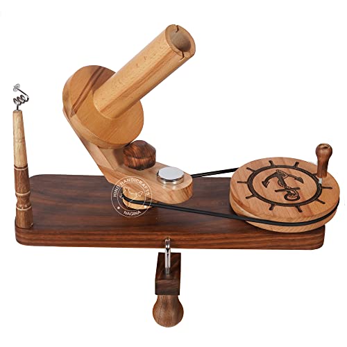 Hind Handicrafts Garnknäuelwickler aus Holz zum Stricken und Häkeln – handgefertigt – natürlich handbetrieben – Knitter's Gifts Center Pull Ball Winder (nautischer Anker) von Hind Handicrafts