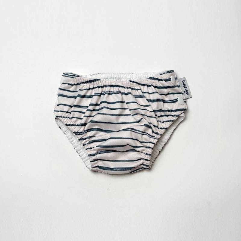 Schwimmwindel Baby | Navy Stripes Nachhaltig Und Wiederverwendbar| Mit Druckknöpfen Größen Für Säuglinge, Babys, Kleinkind von HinzlingBaby