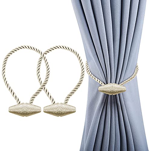 Hion Magnetic Curtain Tiebacks Beige Hion Magnetic Curtain Tiebacks Beige von Hion