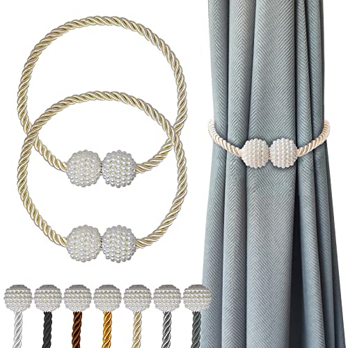 Hion Magnetic Curtain Tiebacks Beige Hion Magnetic Curtain Tiebacks Beige von Hion