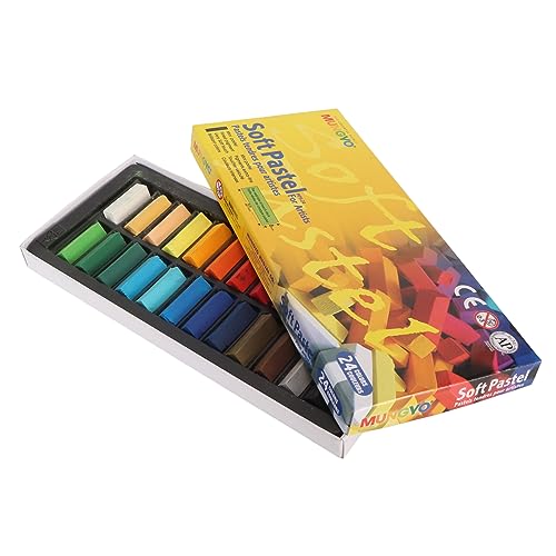 Hiraith Weiche Pastellkreide, Farbecht, 24 Farben, Leicht zu Verblenden, Weiches Pastellstift-Set Zum Schichten von Hiraith