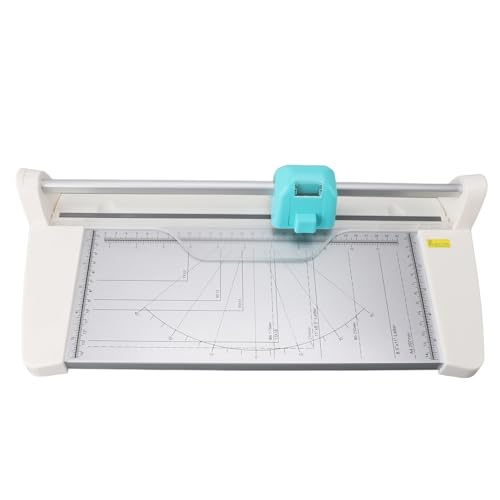 Papierschneider, Rotierende Papierschneidemaschine mit Mehreren Klingen für Heimwerker, Schule und Studio, ABS- und Metallkonstruktion, 300 Mm Schnittbreite für Verschiedene von Hiraith