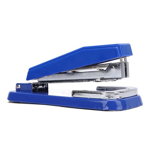 Rotierende Stapler Compact Book Stapling -Maschine 25 Blechkapazität für 24/6 26/6 Grundnahrungsmittel Papierkarton Leder Blau von Hiraith