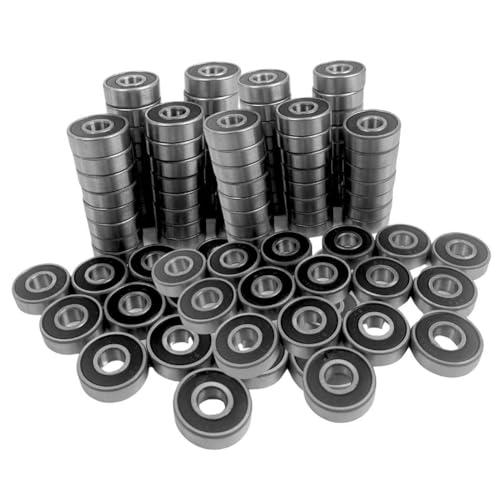 Histos 100er-Pack 608 -Lager 8 X 22 X 7 mm -Kugellager-Fettdichtungsbaugruppe Roller-Skateboard-Lager von Histos