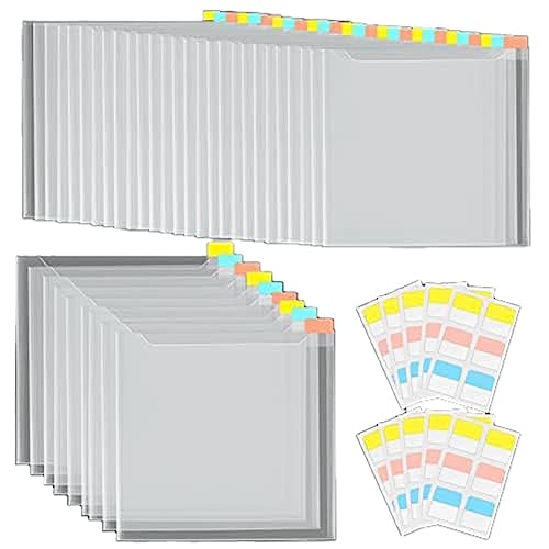 Histos 36-teiliges Scrapbook-Papier-Organizer mit 60 Klebe-Index-Tabs für 32,6 x 33 cm Scrapbook-Papier von Histos