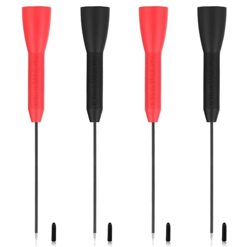 Histos 4 Stück Testsonden Kupfersonden Testsonden Pins Messleitungen Sonde Multimeter Sonden Nadel 2 mm 600 V/10 A Piercingnadel von Histos