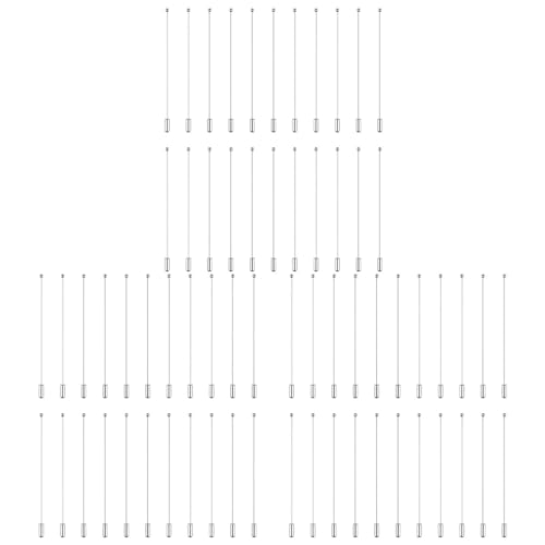 Histos 60 Stück 60 STK. Broschen-Pin-Stick, Sicherheitsnadeln, Krawatten-Pin-Stick, Silber-Metall für die Herstellung Von DIY-Kostümschmuck von Histos