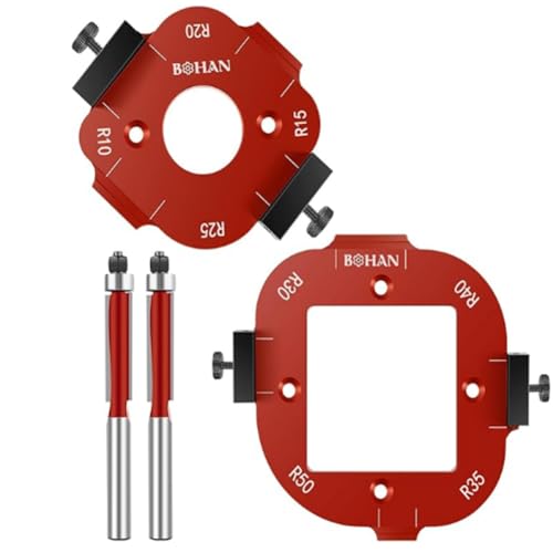 Histos Eckradius-Frässchablonen Aluminiumlegierung Radius Jig Router Schablonen R10 R15 R20 R25 Radius Jig Router Schablonen von Histos