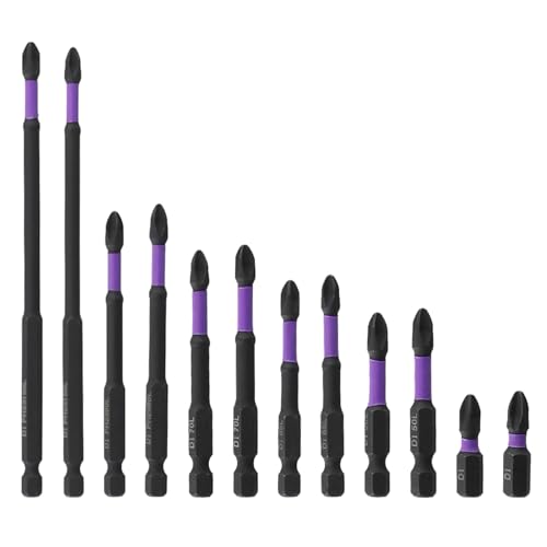 Histos Magnetisches Schlagbohrer-Bit-Set für Elektrobohrungen, 25–150 mm, rutschfest, 12 Stück von Histos