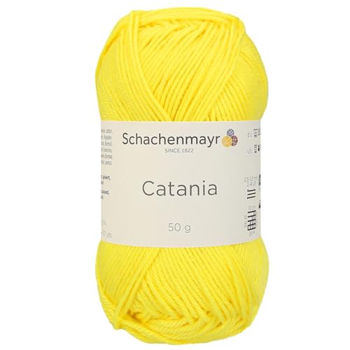 1 Knäuel / Packung Schachenmayr (SMC) Catania Originals Garn, je Knäuel 50 g, 100 % merzerisierte Baumwolle für Strick- und Häkelgarn, Sportgewicht, 280 - Löwenzahn von Hiveroots