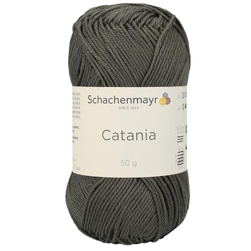 1 Knäuel / Packung Schachenmayr (SMC) Catania Originals Garn, je Knäuel 50 g, 100 % merzerisierte Baumwolle für Strick- und Häkelgarn, Sportgewicht, 387 - Fango von Hiveroots