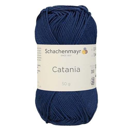 1 Knäuel / Packung Schachenmayr (SMC) Catania Originals Garn, je Knäuel 50 g, 100 % merzerisierte Baumwolle zum Stricken und Häkeln, Sportgewicht, 164 - Jeans von Hiveroots