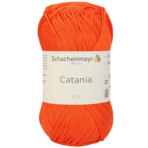 1 Knäuel / Packung Schachenmayr (SMC) Catania Originals Garn, je Knäuel 50 g, 100 % merzerisierte Baumwolle zum Stricken und Häkeln, Sportgewicht, 189 - Jaffa von Hiveroots