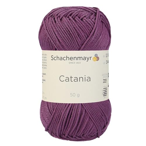 1 Knäuel / Packung Schachenmayr (SMC) Catania Originals Garn, je Knäuel 50 g, 100 % merzerisierte Baumwolle zum Stricken und Häkeln, Sportgewicht, 240 - Hyazinthe von Hiveroots