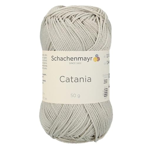 1 Knäuel / Packung Schachenmayr (SMC) Catania Originals Garn, je Knäuel 50 g, 100 % merzerisierte Baumwolle zum Stricken und Häkeln, Sportgewicht, 248 - Leinen von Hiveroots