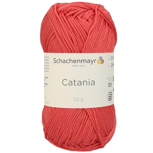 1 Knäuel / Packung Schachenmayr (SMC) Catania Originals Garn, je Knäuel 50 g, 100 % merzerisierte Baumwolle zum Stricken und Häkeln, Sportgewicht, 252 - Kamelie von Hiveroots